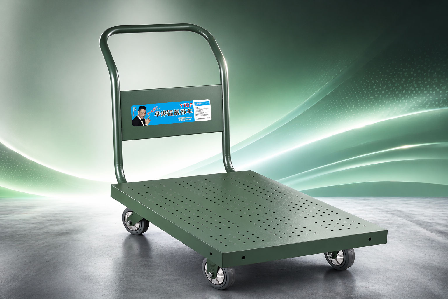 Zhuoye manganese steel trolley real-world application scene