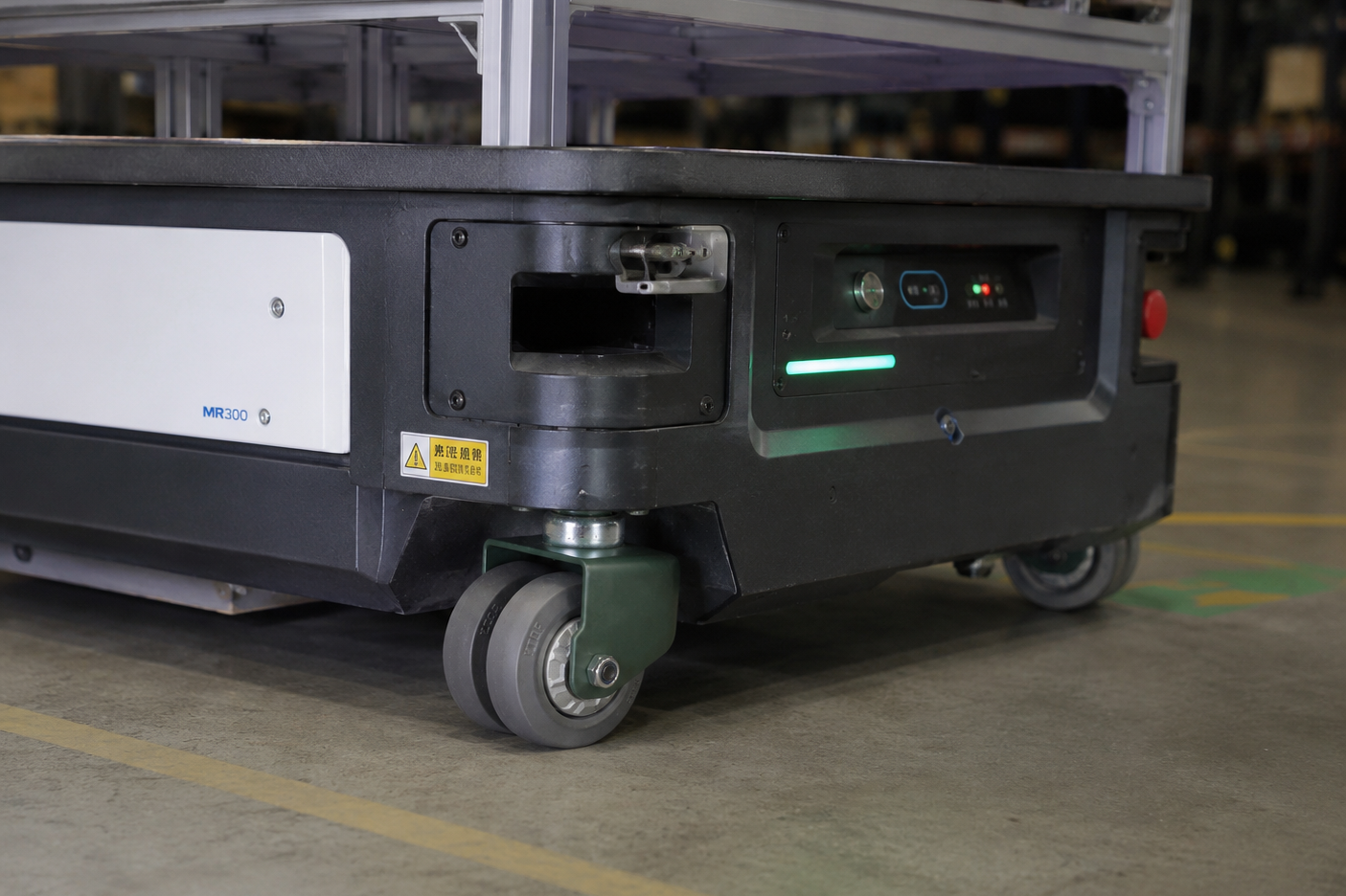 AGV casters for automated material handling systems
