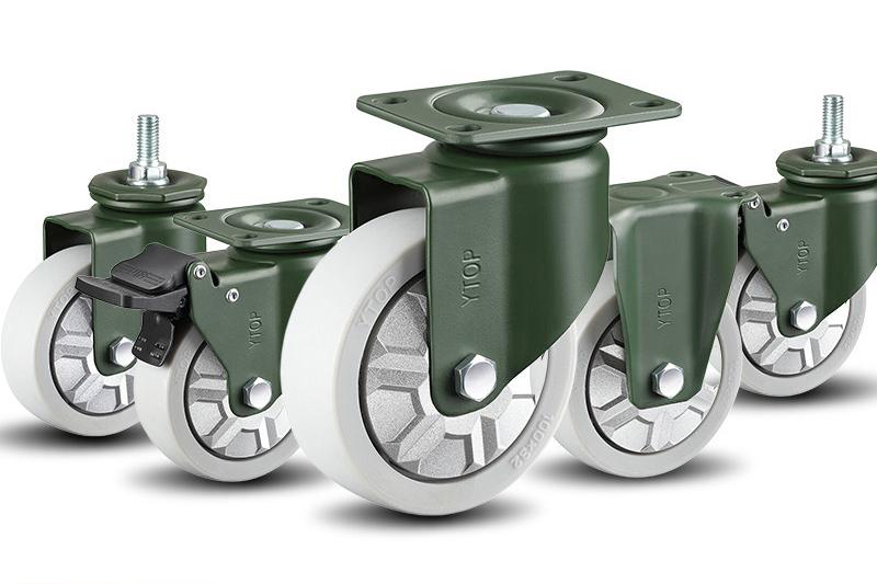 Rubber caster wheel characteristics