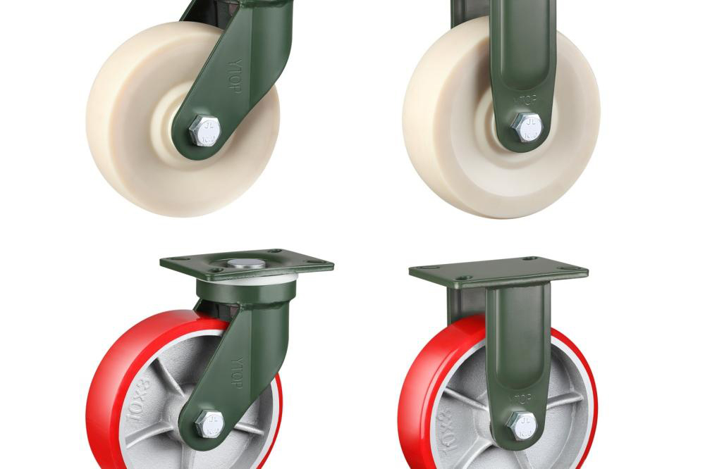 Nylon and PU caster wheels