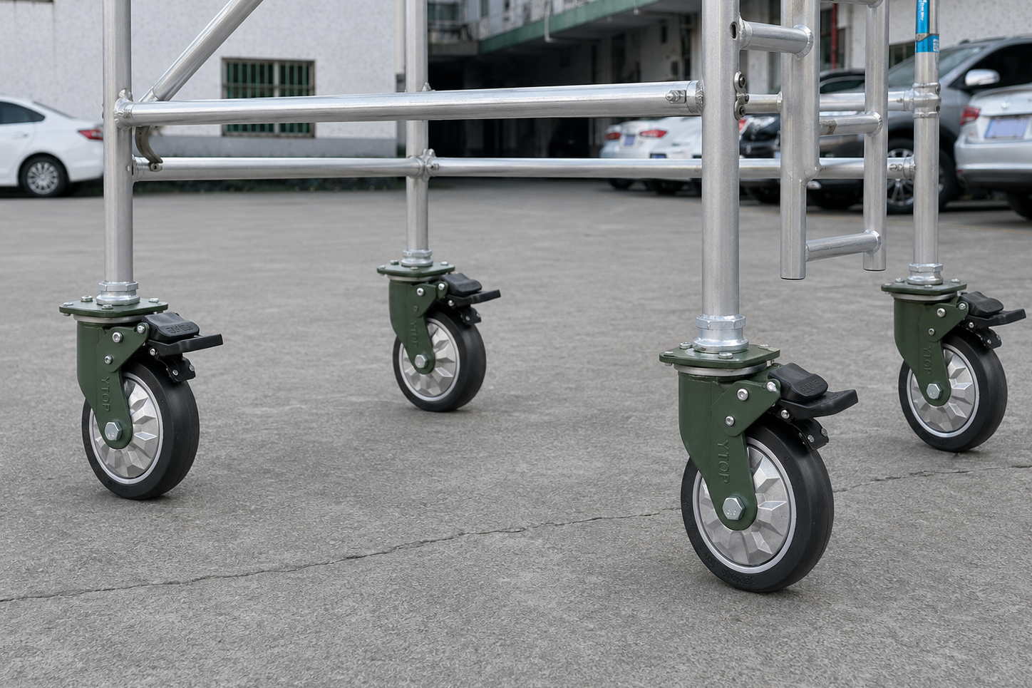 scaffolding caster wheel construction safety