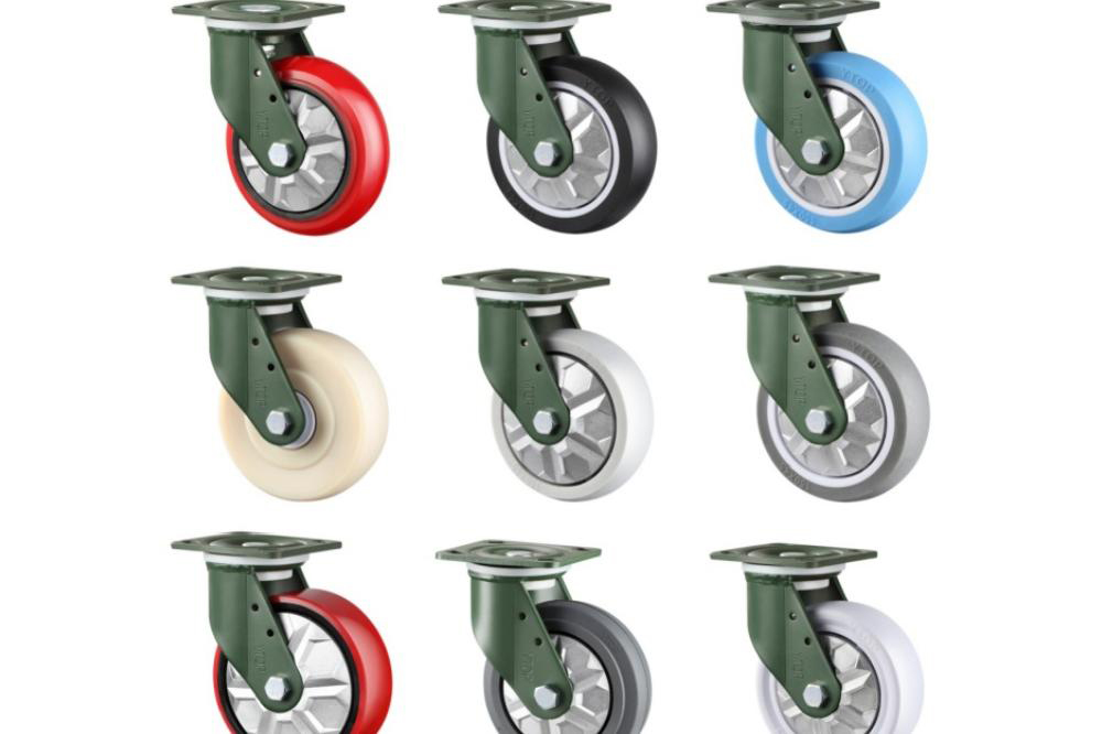 Caster hardware components prone to rust